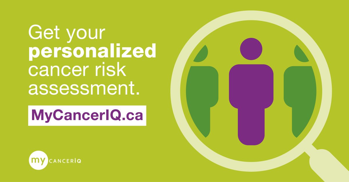 TO_CancerScreen's tweet image. Did you know there are things you can do to lower your risk of cancer? Learn more at My CancerIQ: bit.ly/2WsxnzV #MyCancerIQ