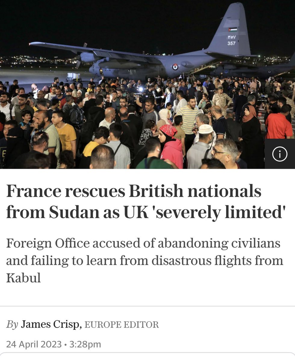 In the Telegraph, no less. Something to remember next time the Brexiteers are having a swipe at the French. They are picking up our citizens because our crappy government can’t organise a piss up in a brewery, and long after we left the club that would have made this automatic.