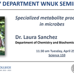 Photo by Whitman Chemistry (@WhitmanChem)