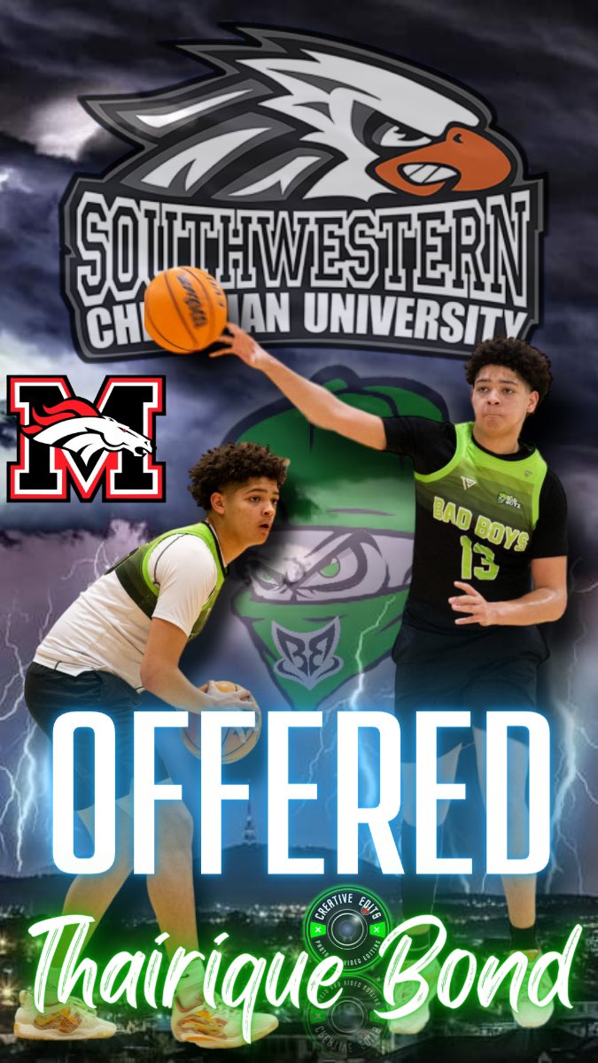 After a great conversation, I am blessed to receive my first offer from <a href="/SCU_HOOPS/">SCU HOOPS</a>. Thank you <a href="/CoachBRollins/">Brandon Rollins</a> and the entire coaching staff! <a href="/OklahomaBadboyz/">OKLAHOMA BADBOYZ BASKETBALL</a> @MustangBBall1 <a href="/OkieBall_1/">OkieBall</a>