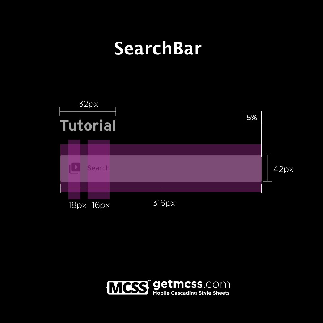 🎥🔍 Ideal search bar measures for your video app! #appdesign 
Visit: bit.ly/3KwkT2d
#mcss #appdeveloper #developers #xcode #css #mobileappdeveloper #kotlin #developerspace #uidesign #coderslife #developerslife #googleplay #objetive-c