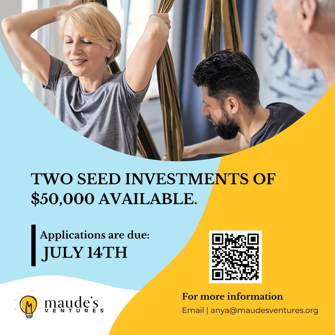 maudesventures's tweet photo. Do you have a program, tool, technology, or idea that assists those living with #dementia? If so, visit https://t.co/9Z3FTSsw9B and apply today to win $50,000 in seed investments. Applications are open and will remain so until July 14th! https://t.co/8zfZHH9OpR