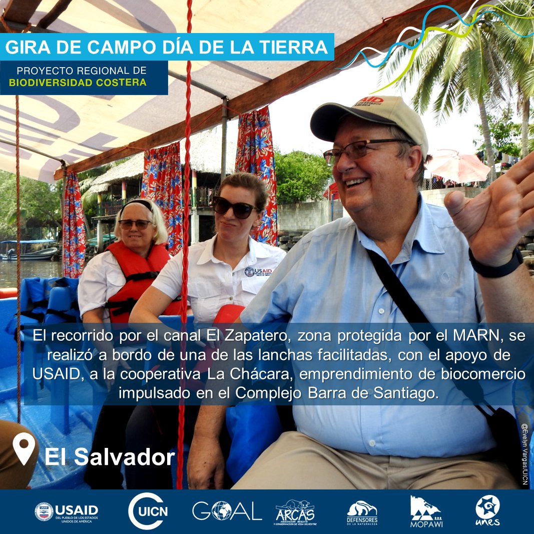 uicn_conserva's tweet photo. 🇸🇻#DíaDeLaTierra Delegación de @USAIDES visitó el Complejo Barra de Santiago, 7° Humedal de Importancia Internacional de El Salvador, para interactuar con las iniciativas de #ManejoDelPaisaje y #Biocomercio que impulsa #BiodiversidadCostera, liderado por la #UICN, desde 2018. https://t.co/g3JrXMxuss