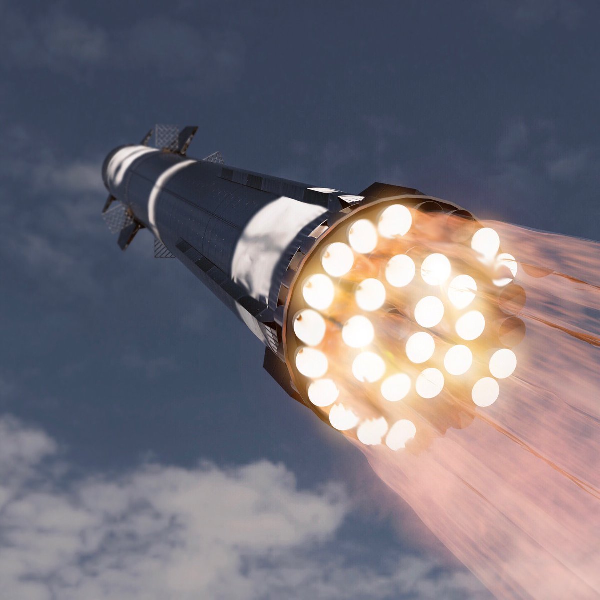 Fighting Gravity.

#SpaceX #Starship <a href="/elonmusk/">Elon Musk</a>