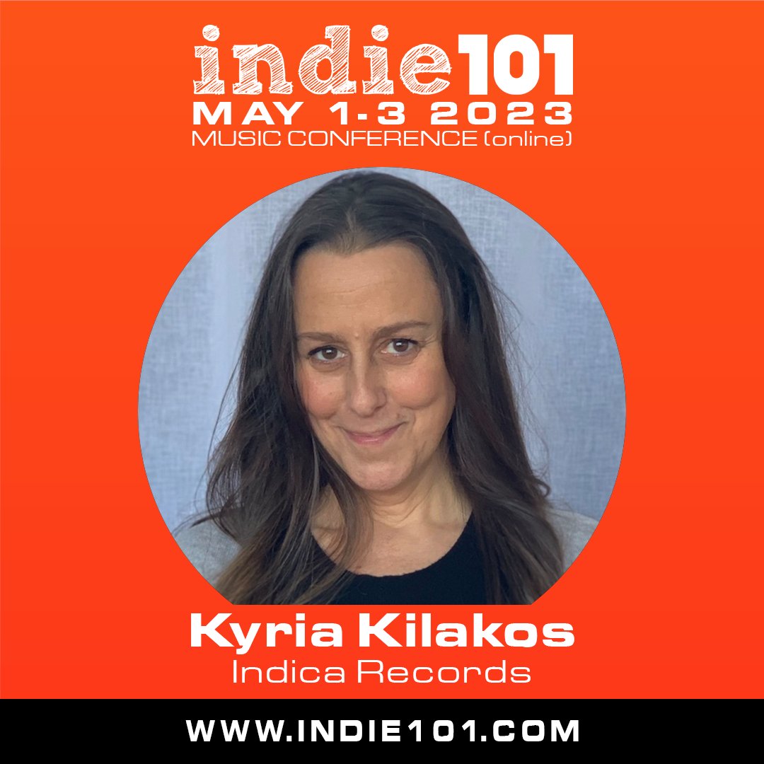 Indie101 speaker announced! KIRIA KILAKOS from @Indicarecords 3 DAYS 50+SPEAKERS 20+ SESSIONS covering: distribution, publishing, sync, touring & more! + NETWORKING indie101.com #indie101 #music #conference #business #education #b2b #sync #INDIEWEEK #DITcommunity