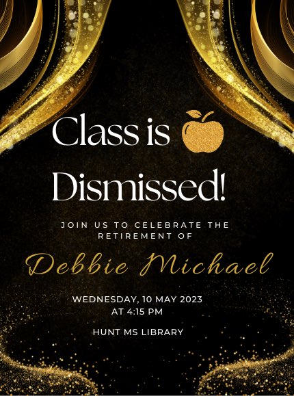 HuntMiddle's tweet photo. Hunt’s very own Mrs. Debbie Michael is retiring this year. She has over 39 years in FISD. Please stop by and celebrate this accomplishment with us. We will truly miss Mrs. Michael and wish her the best in this new chapter of life. #FISDmadetoshine #HMSproud https://t.co/0wqC0TG4p0