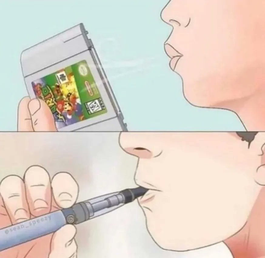 GeniusPothead's tweet photo. Cartridges when I was a kid vs
Cartridges now https://t.co/01T0eabw8V