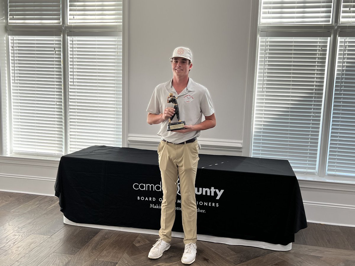 CHEastGolf's tweet photo. The boys finished 2nd with a team score 344 at the Camden County Open at The Legacy Club. Brian Cotter finished 3rd overall with a 77. @CHEastAthletics https://t.co/jYnVO39usU