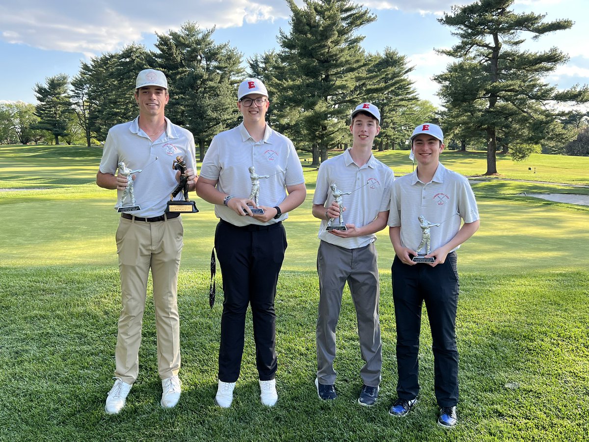 CHEastGolf's tweet photo. The boys finished 2nd with a team score 344 at the Camden County Open at The Legacy Club. Brian Cotter finished 3rd overall with a 77. @CHEastAthletics https://t.co/jYnVO39usU
