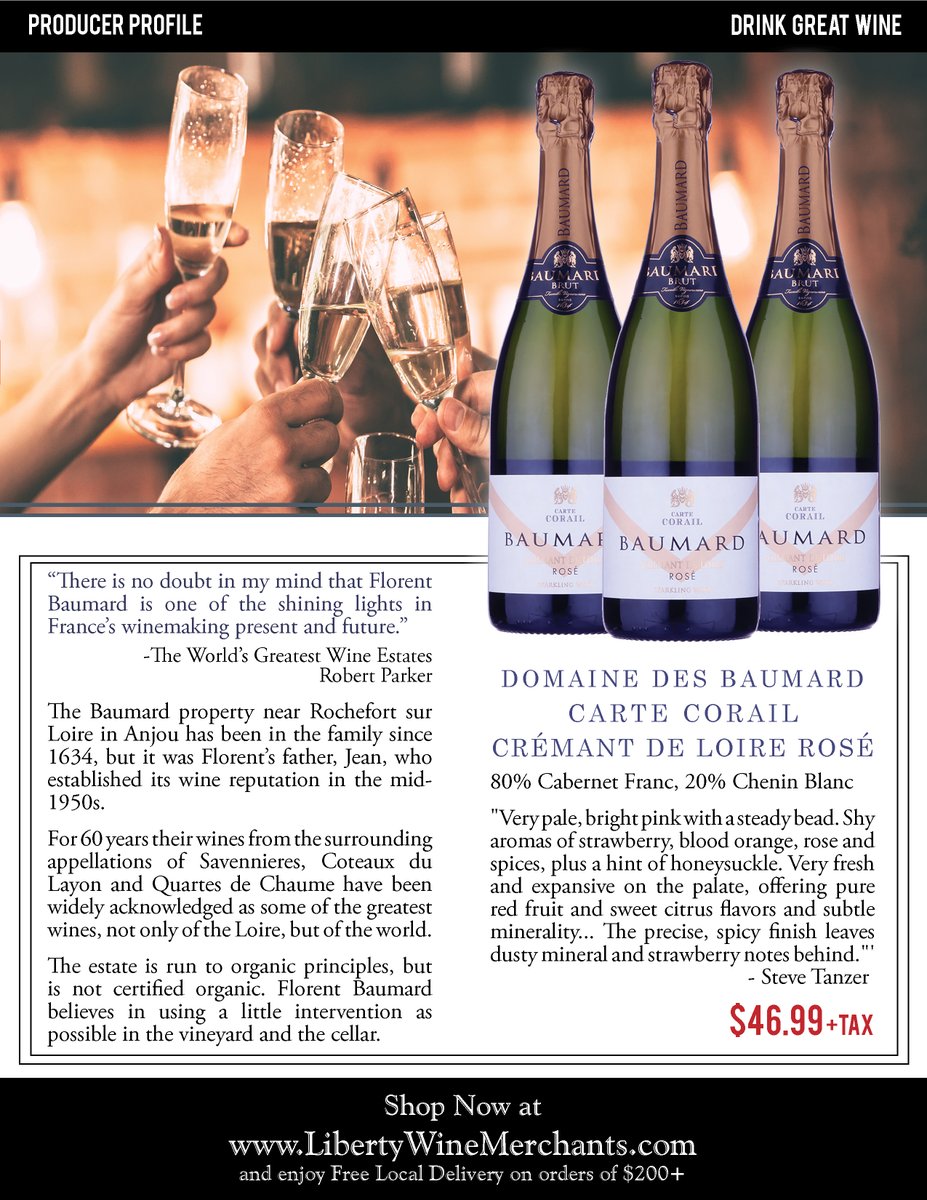 "...Very fresh and expansive on the palate, offering pure red fruit and sweet citrus flavors and subtle minerality. A strikingly elegant, precise, understated bubbly that makes plenty of pink Champagnes seem somewhat crude..." - Steve Tanzer

Shop Now 👉 bit.ly/3n42bqX