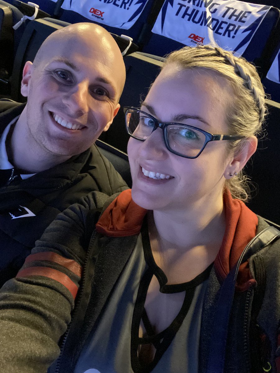 Lottie_WM's tweet photo. @TBLightning our first Playoff game. We are all the way from Scotland on our honeymoon. #GoBolts https://t.co/fRblUj4Ifh