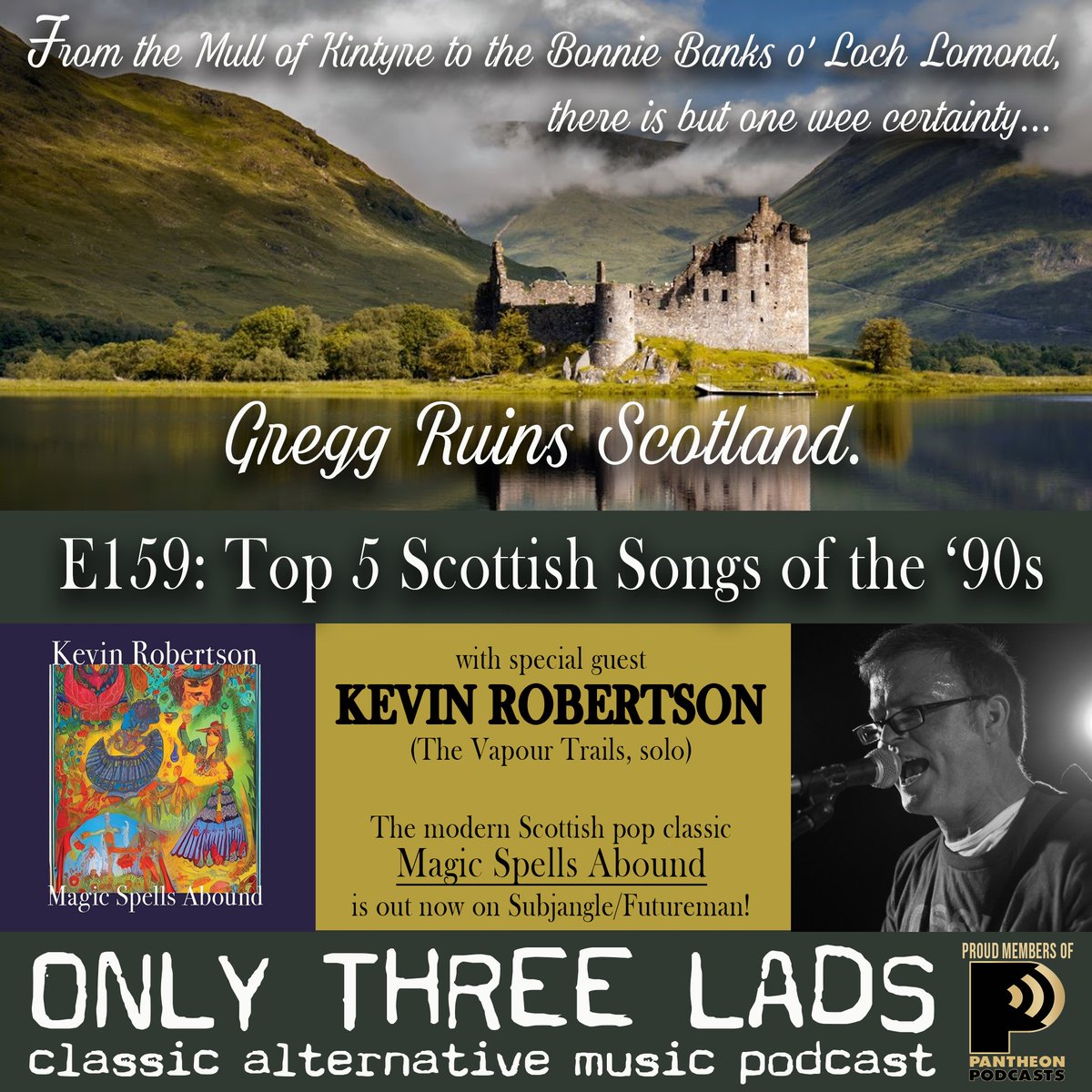 Having a blether w/ @KevinRo17521365 about Scottish Songs of the '90s & his marvelous new LP, Magic Spells Abound! Proudly @PantheonPods.
#musicpodcast #musicpodcasts #pantheonpodcasts #indiepop #indierock #britpop #altnerativerock #classicalternative #90smusic #scottishmusic