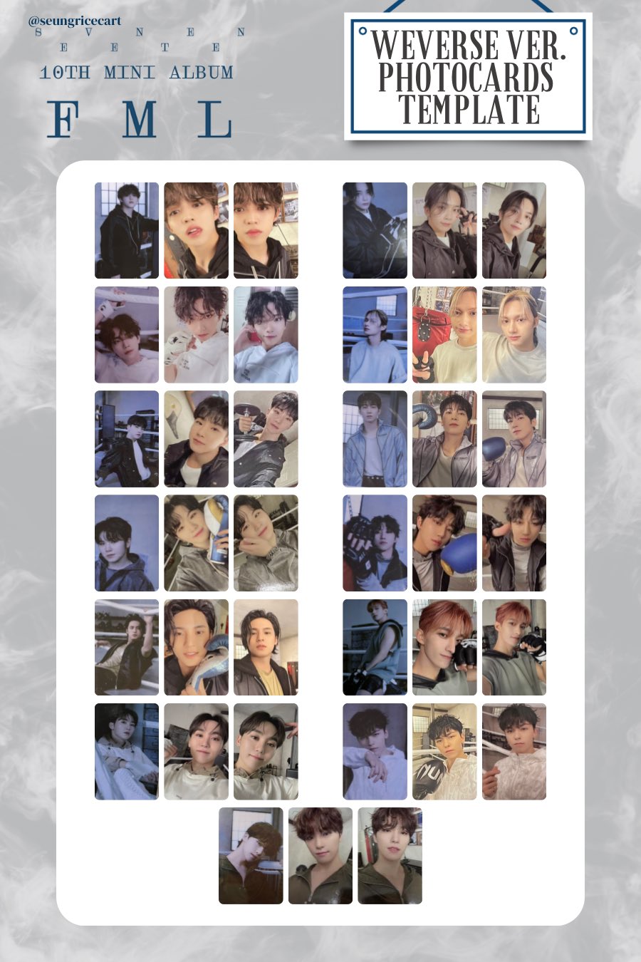 seventeen FML Weverse 特典 トレカ エスクプス コンプ SEVENTEEN S.COUPS FML Weverse album ver. Official Photocard