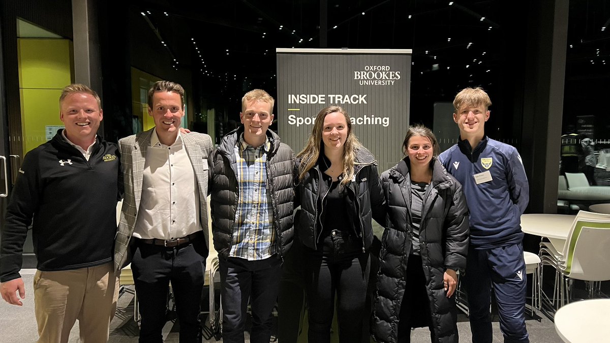 OBU Sport & Coaching Sciences (@obusportcourses) on Twitter photo <a href="/BrookesCareers/">Brookes Careers</a> great to see Sport & Coaching Science Alumni (<a href="/kitcutter9/">Kit Cutter</a>, <a href="/TPButler10/">Tom Butler</a>, <a href="/JoeEvansMurray1/">Joe Evans-Murray</a>, Alice Biba, <a href="/DrewMurrayGill1/">Drew Murray-Gill</a>, and <a href="/froud_sam/">Sam Froud</a> from 2013-2022; plus others) supporting the Inside Track this evening. <a href="/BrookesCareers/">Brookes Careers</a> great to see Sport & Coaching Science Alumni (<a href="/kitcutter9/">Kit Cutter</a>, <a href="/TPButler10/">Tom Butler</a>, <a href="/JoeEvansMurray1/">Joe Evans-Murray</a>, Alice Biba, <a href="/DrewMurrayGill1/">Drew Murray-Gill</a>, and <a href="/froud_sam/">Sam Froud</a> from 2013-2022; plus others) supporting the Inside Track this evening.