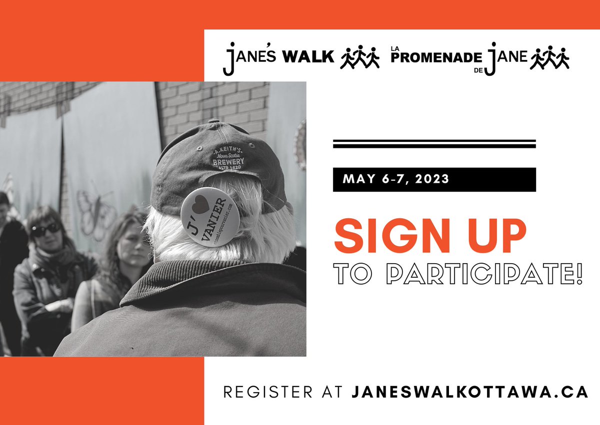 The Jane's Walk Ottawa-Gatineau 2023 schedule is LIVE! Which walks will you check out? Be sure to register on our website! buff.ly/2Vnitv0 #ottcity #ottawa #gatineau #ottwalk #ottvolunteer #JanesWalkOtt