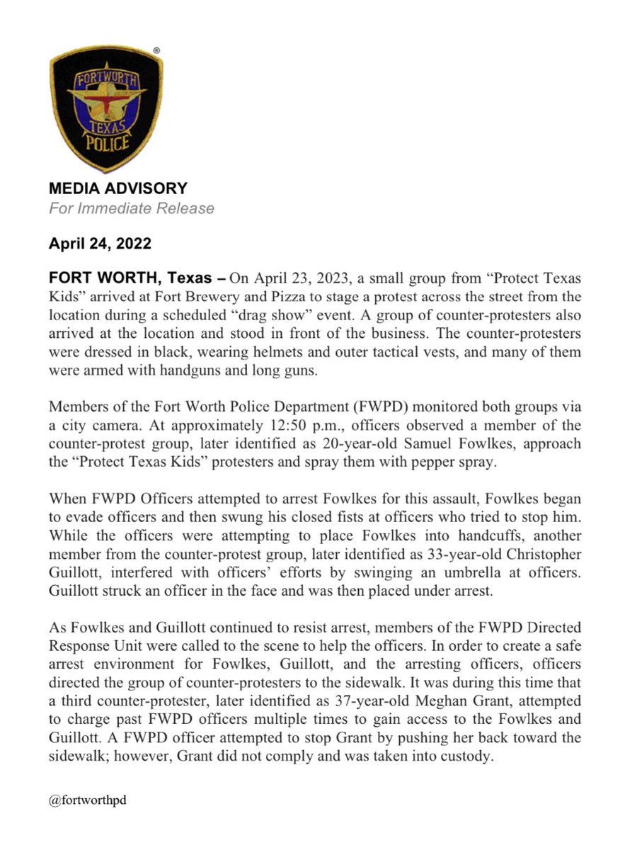fortworthpd's tweet photo. (2 of 2) Report #230030255 https://t.co/hXJLVDhb01