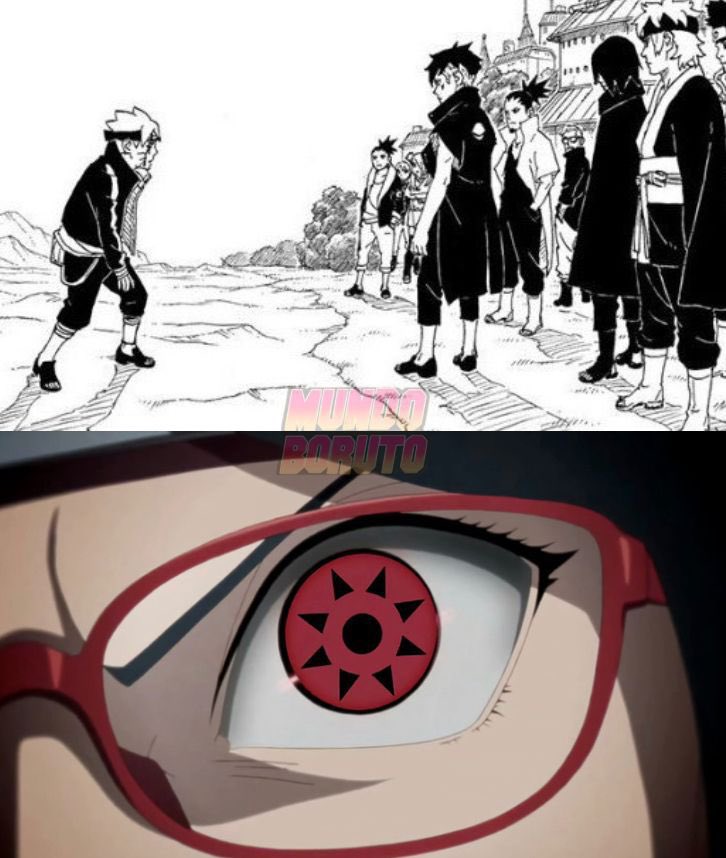 Legado de Konoha on X: Para despertar o Sharingan é preciso uma emoção  muito forte, no caso de Sarada Uchiha, o motivo foi a expectativa de rever  seu pai, Sasuke, depois de