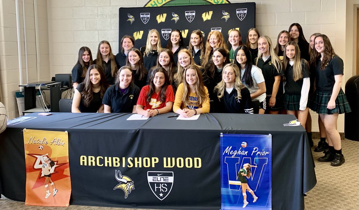 Wood_Vikings's tweet photo. Thank you to the Wood Volleyball Teammates who came to support their Seniors today! https://t.co/DG2zVGklhf