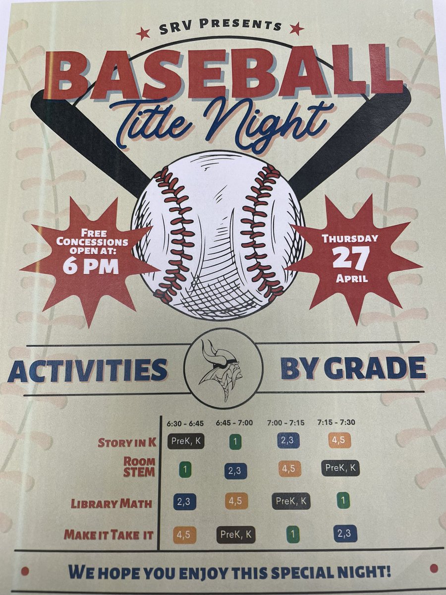 jcollierprinsrv's tweet photo. #4teamvalley   Title Night is Thursday for grades PreK-5th https://t.co/E4M7FPmauL