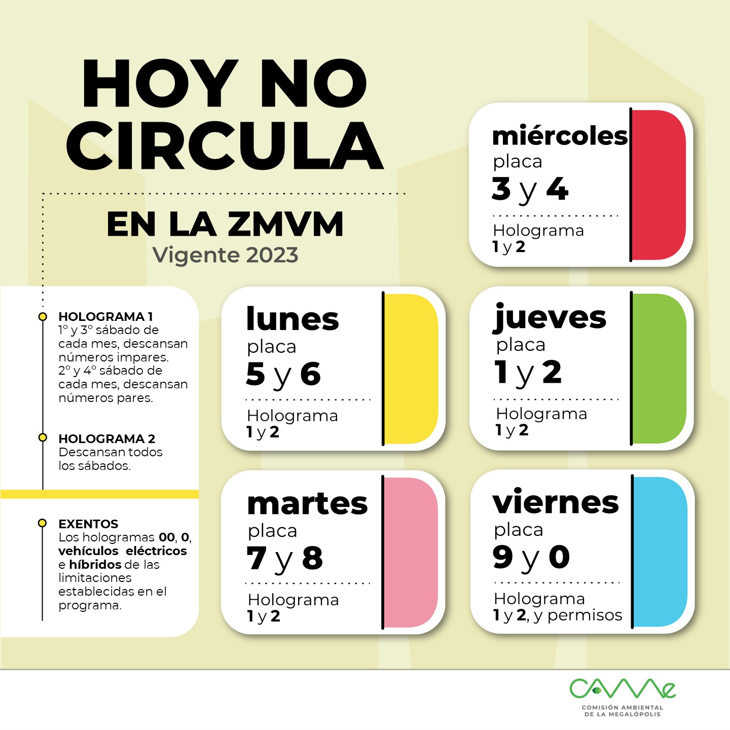 Hoy No Circula 14 de junio 2023