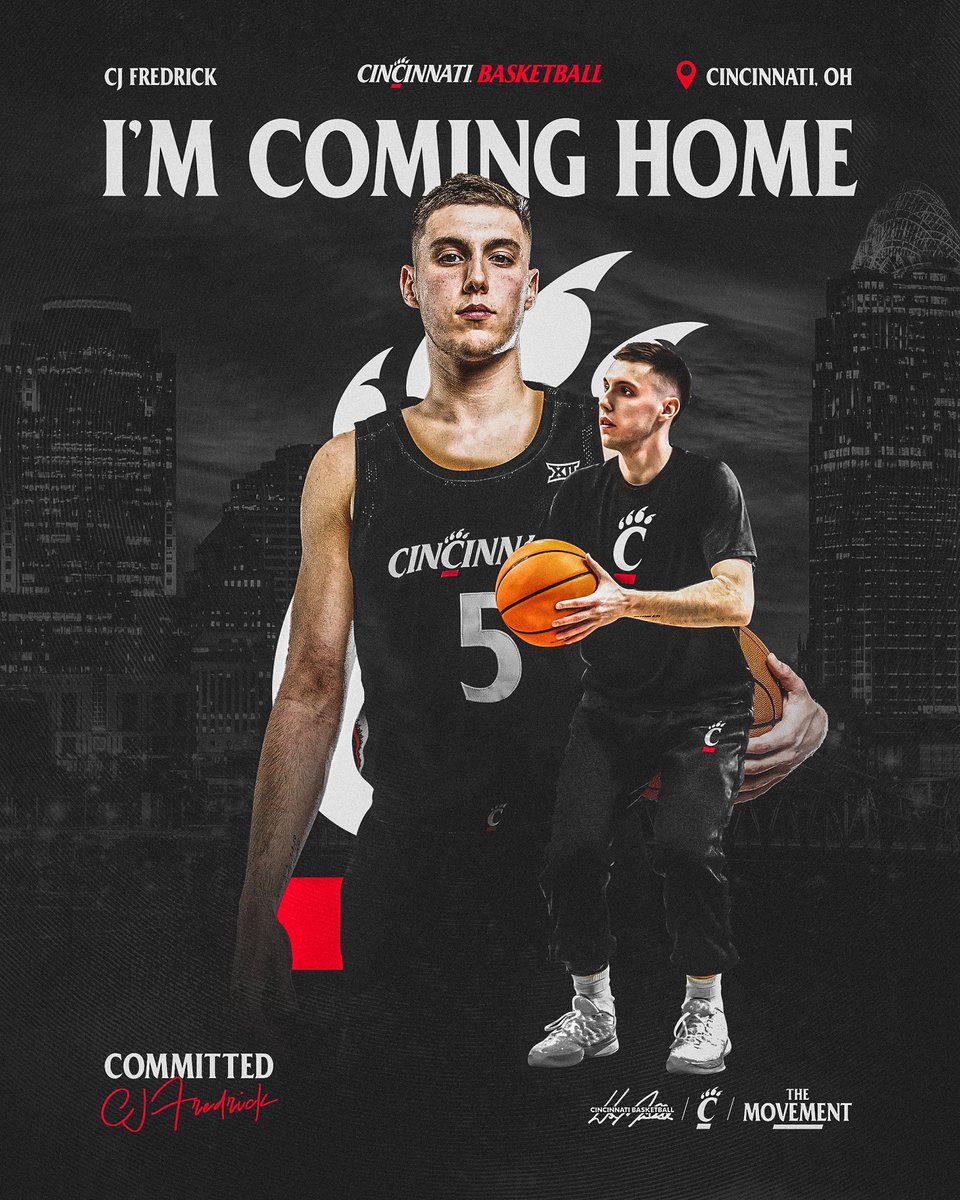 cj_fredrick's tweet photo. Excited for this next step in my journey! I’m all in! Go Bearcats❤️🖤 https://t.co/ZODS7U5iu0