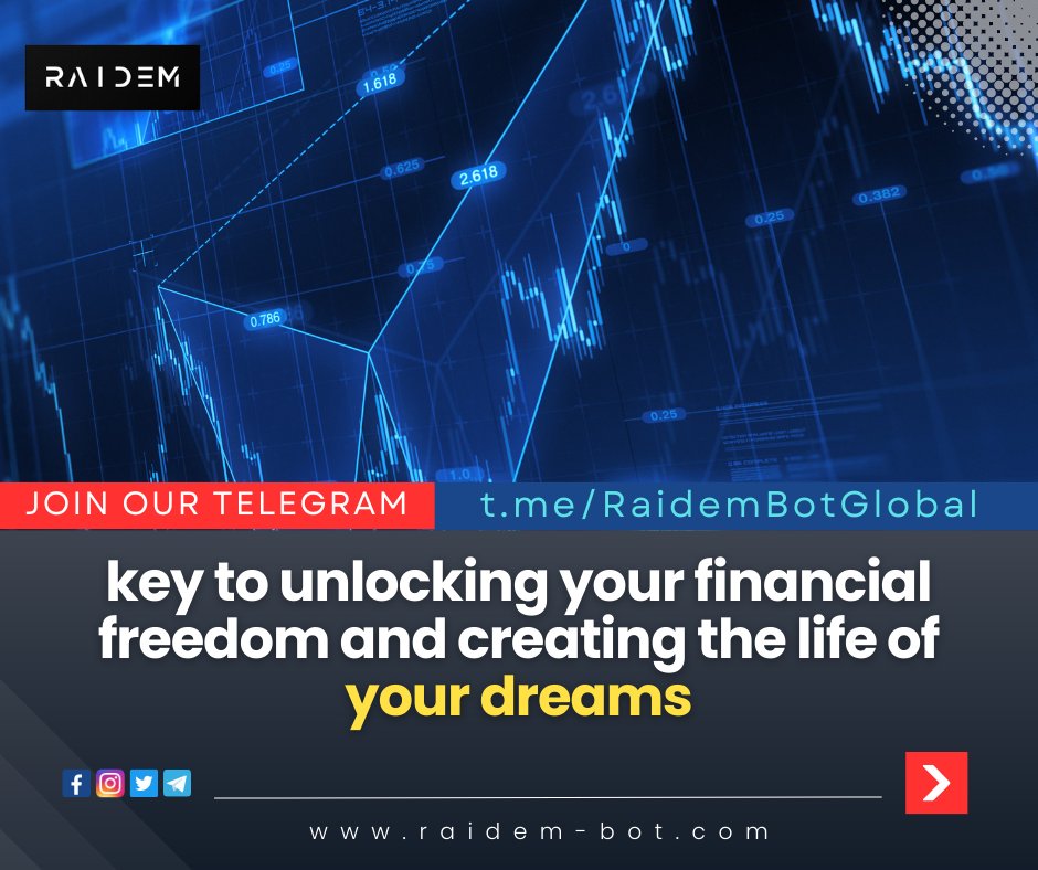 Key to unlocking your financial freedom and creating the life of your dreams
Passive income.
TARGET PROFIT +6~14% MONTHLY
JOIN OUR TELEGRAM: t.me/RaidemBotGlobal
#passiveincome #money #Investing #trading #forex #investment #financialfreedom #business #earnmoney #millionaire
