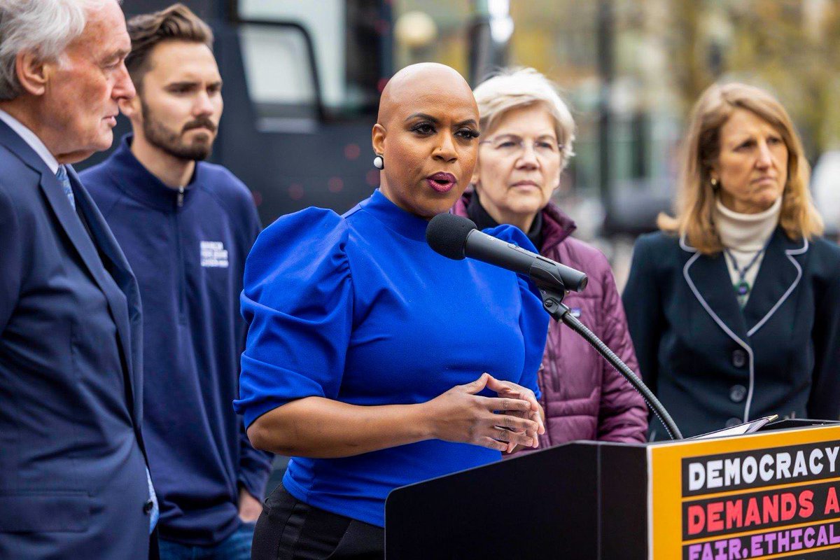 RepPressley's tweet photo. We must #ExpandTheCourt and pass a Supreme Court code of ethics.

The court's legitimacy—and our very democracy—depend on it. https://t.co/2BBTY6B0Lu