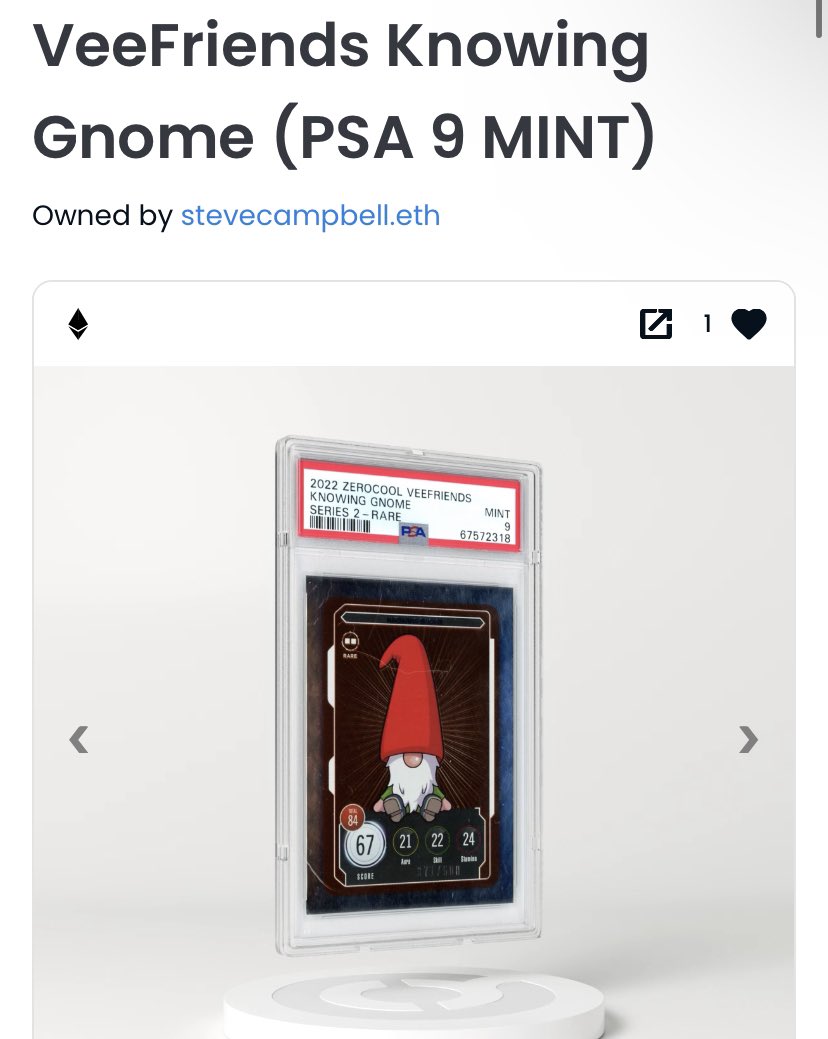 PrKingOfHearts's tweet photo. I really don’t know what it is but ever since @garyvee showed his #KnowingGnome I’ve been wanting one … and I’ve had my eye on this for a min now 👀 #VeeFriends #VeeCon https://t.co/vpGHZM5a0N