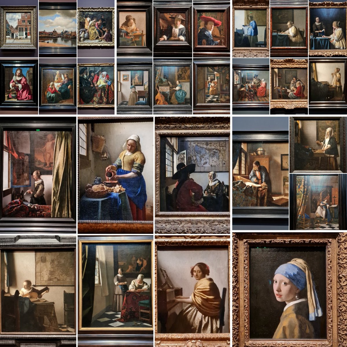 Johannes Vermeer Exhibition, 2023.
​Rijksmuseum, Amsterdam (27 pieces) + Mauritshius, Den Haag ("Girl with a Pearl Earring")