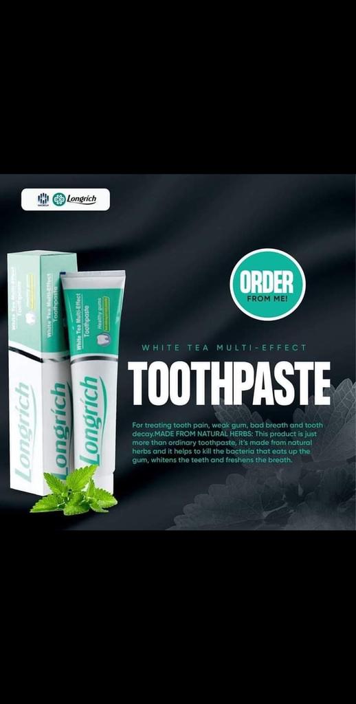 busayowin's tweet image. There's no need for you to keep managing toothache and bleeding gums when you can easily get Longrich toothpaste and say goodbye to toothache discomfort.

Inbox me to get yours @ 2,500 only. 

#longrichtoothpaste
#saynotodentalissues
