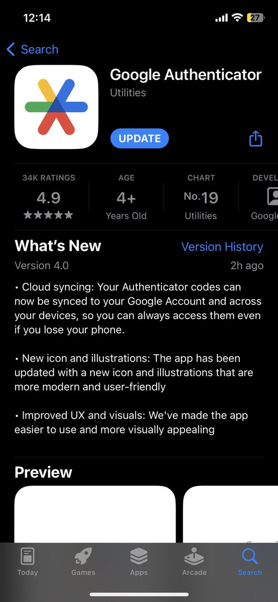 Shin2_D's tweet image. Much needed update.
#GoogleAuthenticator