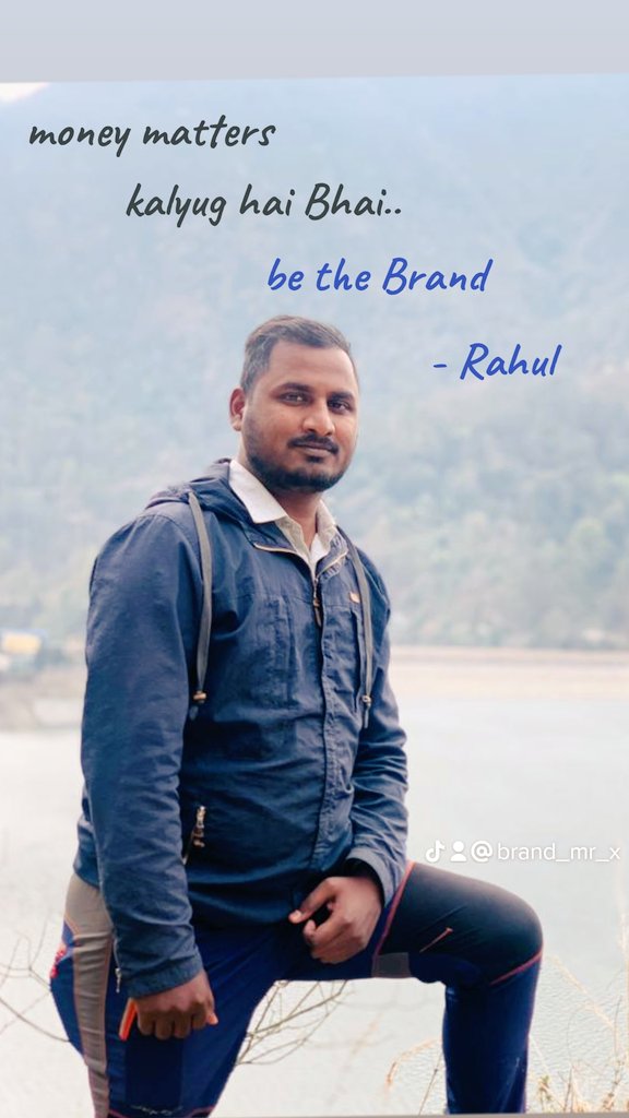 Be the Brand because money can buy everything even happiness of a person 🙏❤️