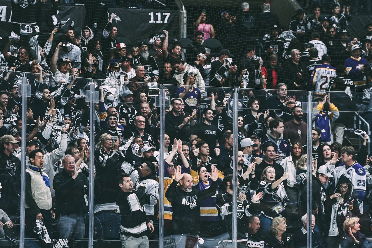 LAKings's tweet photo. You guys ROCKED @cryptocomarena this weekend 🖤

See you again for Game 6 😤 https://t.co/ZfIfZsRxMT