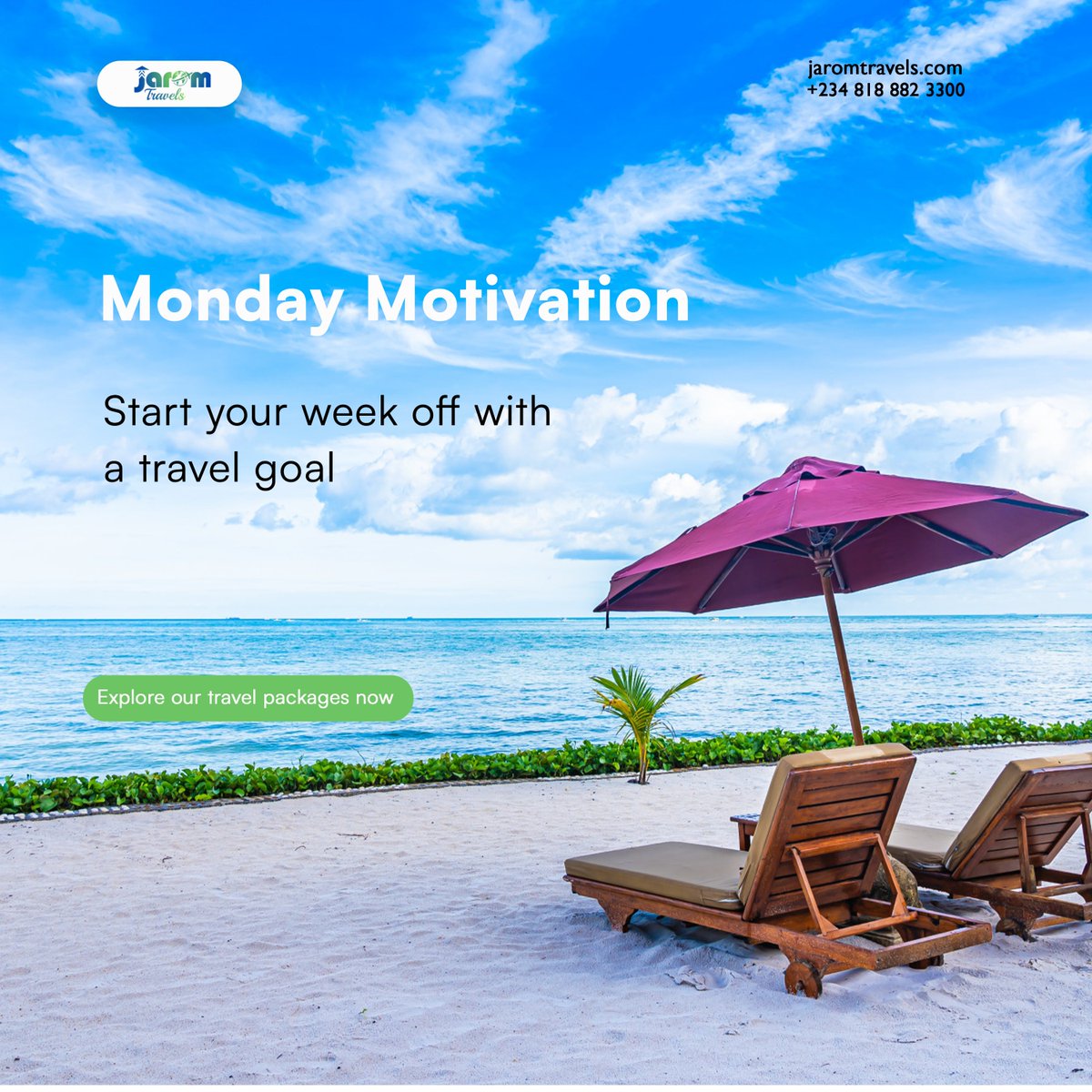 JaromTravels's tweet photo. Start your week off with a travel goal and let Jarom Travels take you there! #MondayMotivation #JaromTravels #TravelGoals #Wanderlust
#DreamDestination
#AdventureAwaits
#TravelInspiration
#TravelMore
#ExploreTheWorld
#StartTheWeekOffRight https://t.co/ETzZ5dZ4Mt