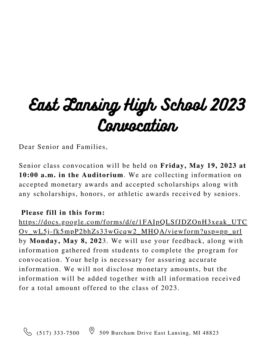 East Lansing High School tweet media