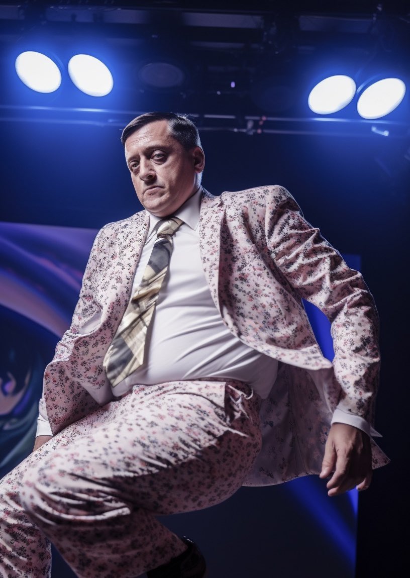 brezaleksandar's tweet photo. I won't pay €8 for Musk's blue check nonsense, but I'm more than happy to pay €10 for Midjourney so that I can make endless "Milorad Dodik dancing at a club" deepfakes and no one can convince me it's a terrible investment: https://t.co/zVg1RJU9SS