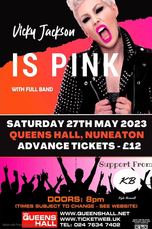 NEWS JUST IN!!!!
I'll be back supporting Vicky Jackson at the Queen's Hall again in May!!
Tickets are almost out so make sure you buy yours asap.