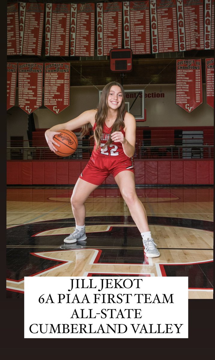 Congratulations <a href="/JekotJillian/">Jillian Jekot</a> named by PA Sportwriters PIAA 6A First Team All State! This is the third year in a row, Jill has been named All State! Another great season, Jill! #cvproud