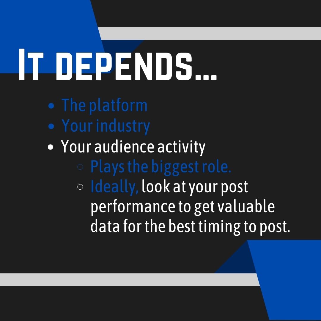 media43official's tweet photo. Want to start growing on social media but aren't sure when to post? Swipe to learn more and get a starting guide for your brand!

https://t.co/gmiiZ924Pw

#socialmedia #tips #post #posting #postingtime #business #Media43Inc https://t.co/9rgx58FKME
