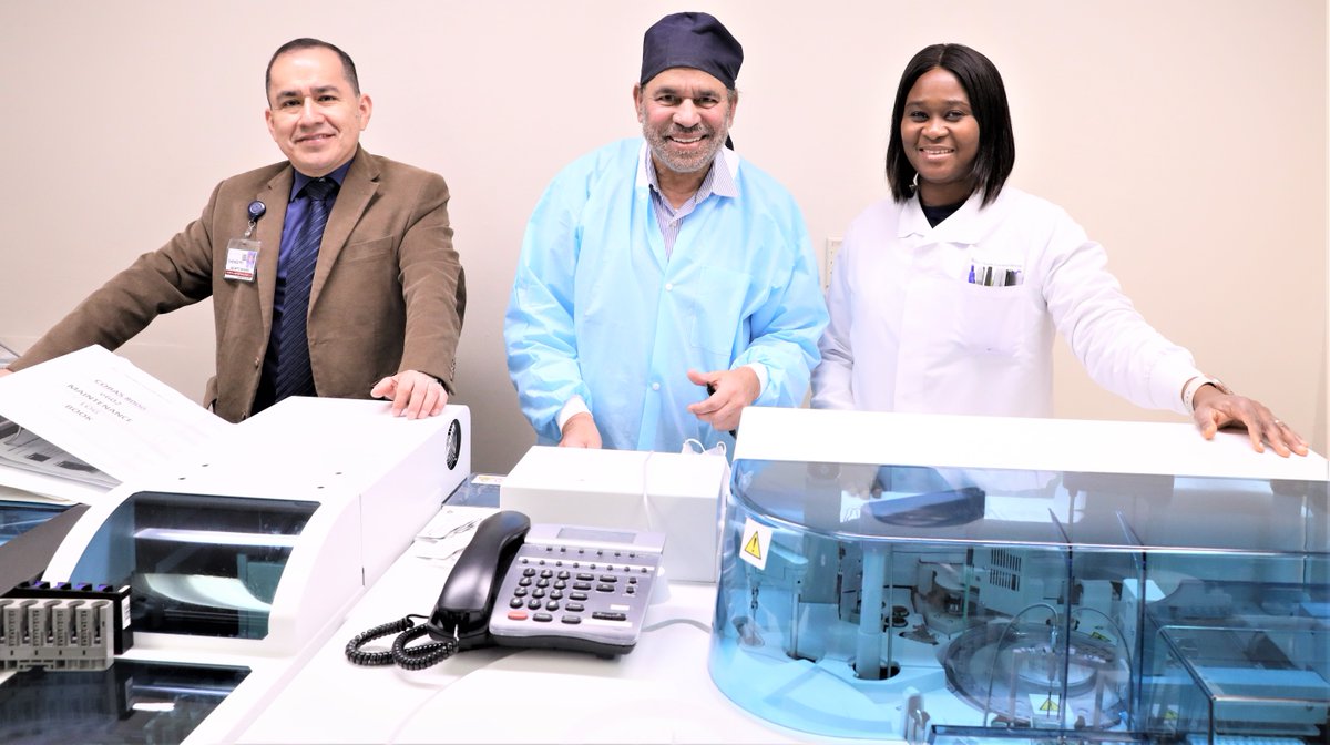 NYCHealthSystem's tweet photo. It's Medical Laboratory Professionals Week! We send a huge shoutout to our lab workers for their amazing work, especially related to COVID-19 vaccines. Here’s the esteemed group from NYC Health + Hospitals #NorthCentralBronx. Join our team: https://t.co/r0bgoflZOC
#LabProsWeek https://t.co/bhawbBhbJH
