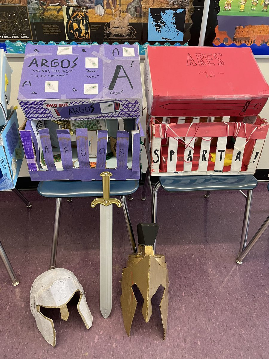 A great finish to this year’s Greek Week competition! The judging of each city-state’s shrines/temples in honor of their patron god or goddess. Some incredible products this year will make the final voting that much more difficult. Great job orange team!🎉🎉🟠🟠<a href="/WestboroughK12/">Westborough Schools</a>