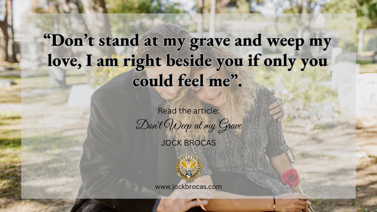 Read the full article here:
jockbrocas.com/do-not-stand-a…

💖 🙏 💖 

#grief #griefjourney #griefsupport #griefandloss #griefquotes #griefsucks #griefawareness #griefrecovery #griefcounseling #griefshare #griefcoach #griefislove