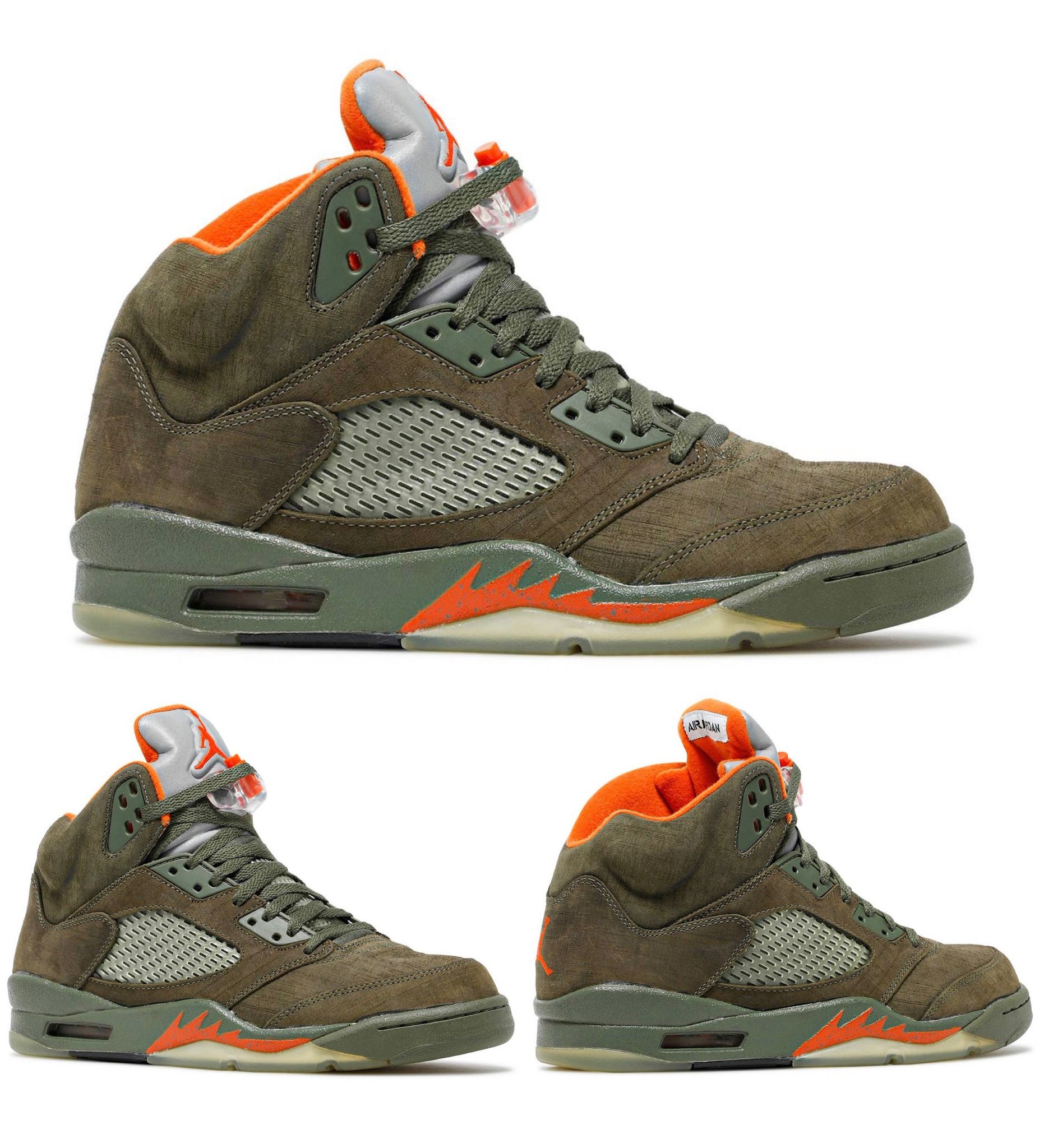 Olive green jordan 5 cheap