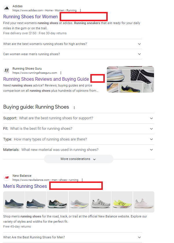 lilyraynyc's tweet photo. Seems Google has recently gotten much more aggressive with re-writing and shortening the organic title link in the SERP. This includes many of its own pages 😉

And since the March core update, seems many brand names no longer appear in the SERP title (h/t @screamingfrog) https://t.co/5sQDP9qZK4