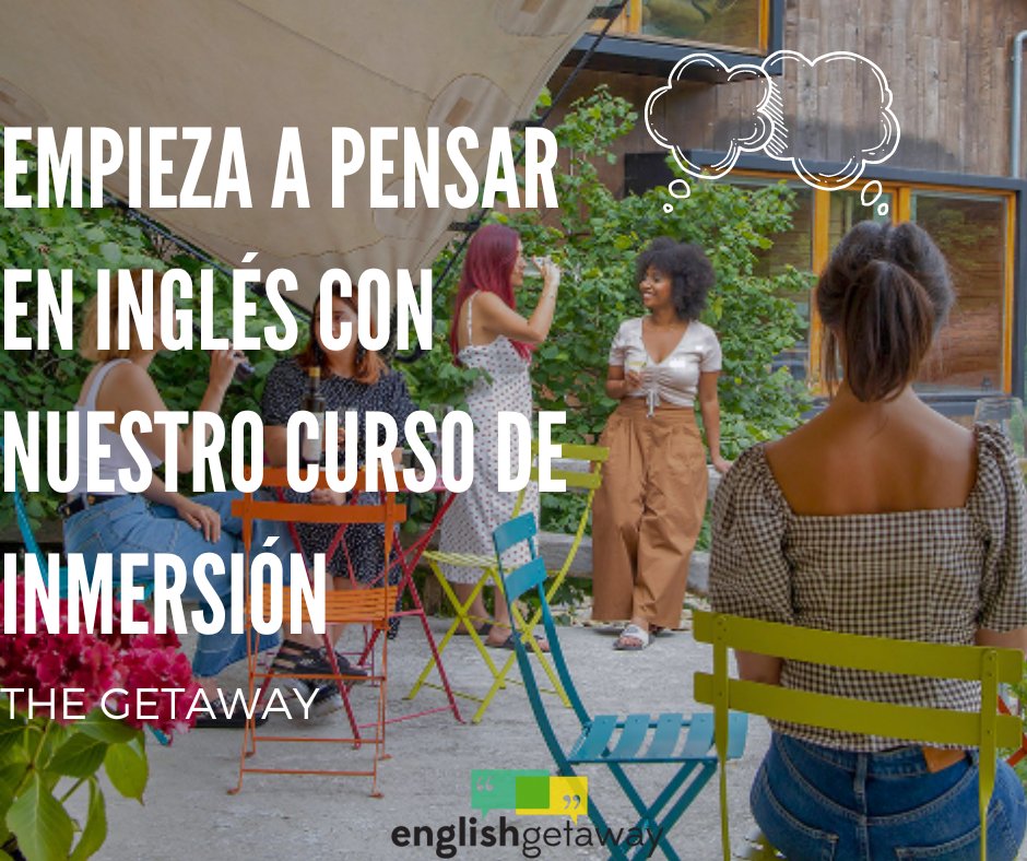 englishgetaway's tweet photo. Perfecciona tu idioma y consigue pensar en inglés de una vez por todas con nuestro curso intensivo de inmersión lingüística ¡JOIN US!

#TheGetaway #EnglishGetaway #English #Asturias #Curso #InmersiónTotal #InmersiónInglés #Inmersión #Inglés #Spain #Angloparlantes #Piensa https://t.co/2tDFRNYioT