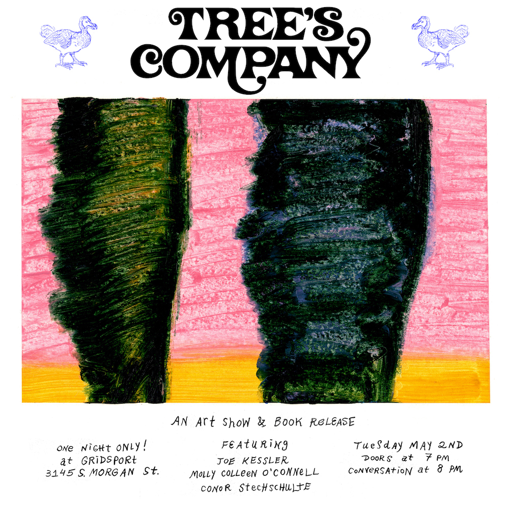 Then Kessler, Conor Stechschulte (<a href="/crepusculine/">Conor Stechschulte</a>) and Molly Colleen O'Connell at Gridsport gallery in Chicago (3145 S Morgan St.) on Tues, May 2 at 7pm.