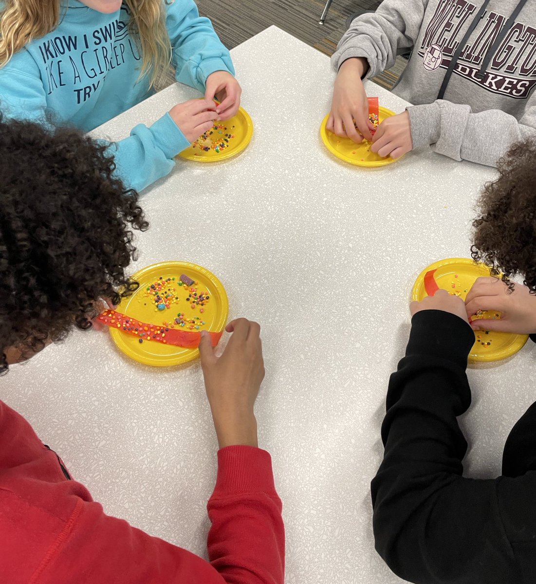 MrsCioffMarino's tweet photo. We ended our unit on Medieval Japan by learning about the history of origami and sushi and folding cranes and making candy “sushi”  (both traditions that began during the Middle Ages). @8208DOD @NRAC3_8 @NRCSRangers https://t.co/86xY1my5d9