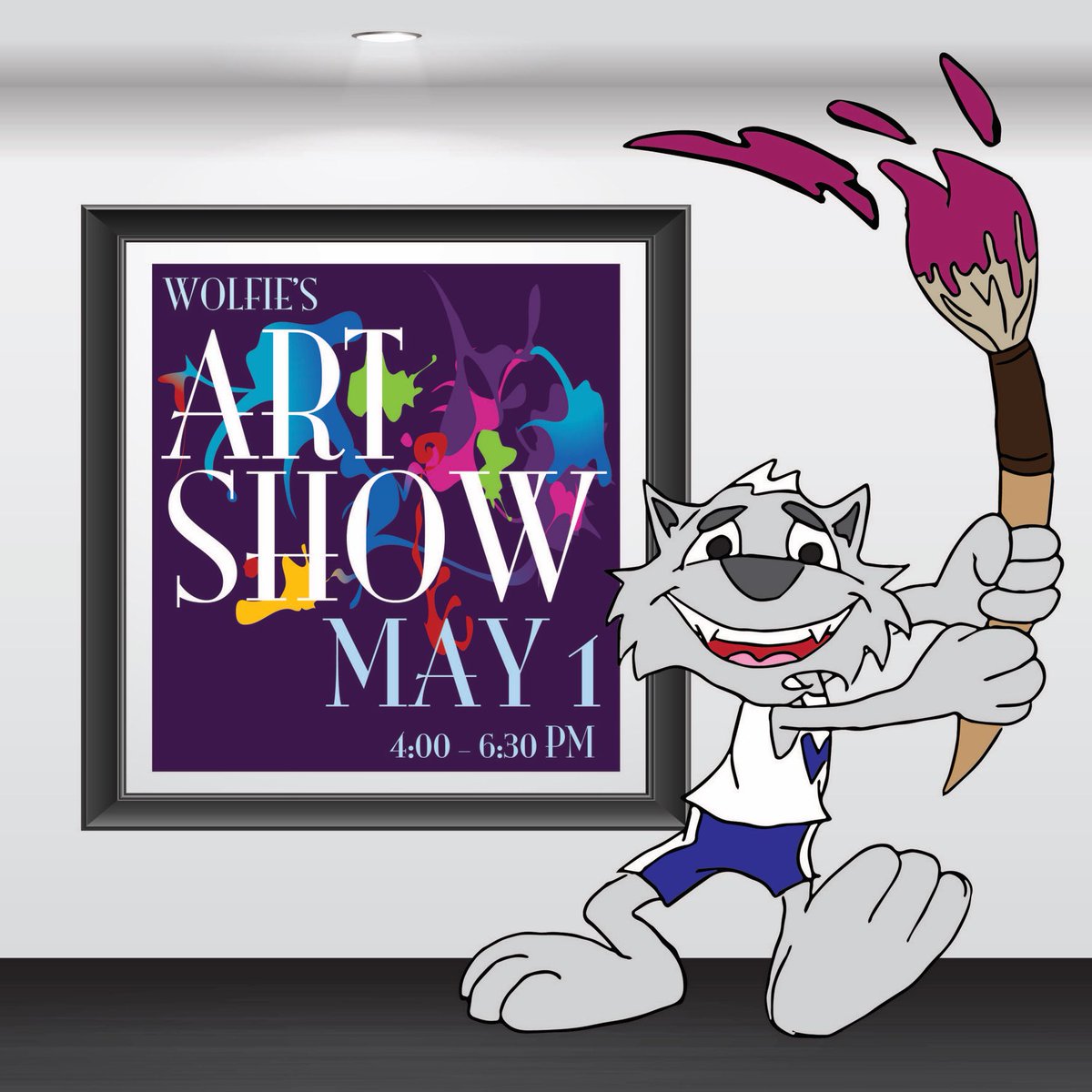 <a href="/HilliardWolves/">Washington Elem</a> art show is one week from today, May 1st, from 4-6:30 pm. Families &amp; friends can walk around and see all our amazing artwork.