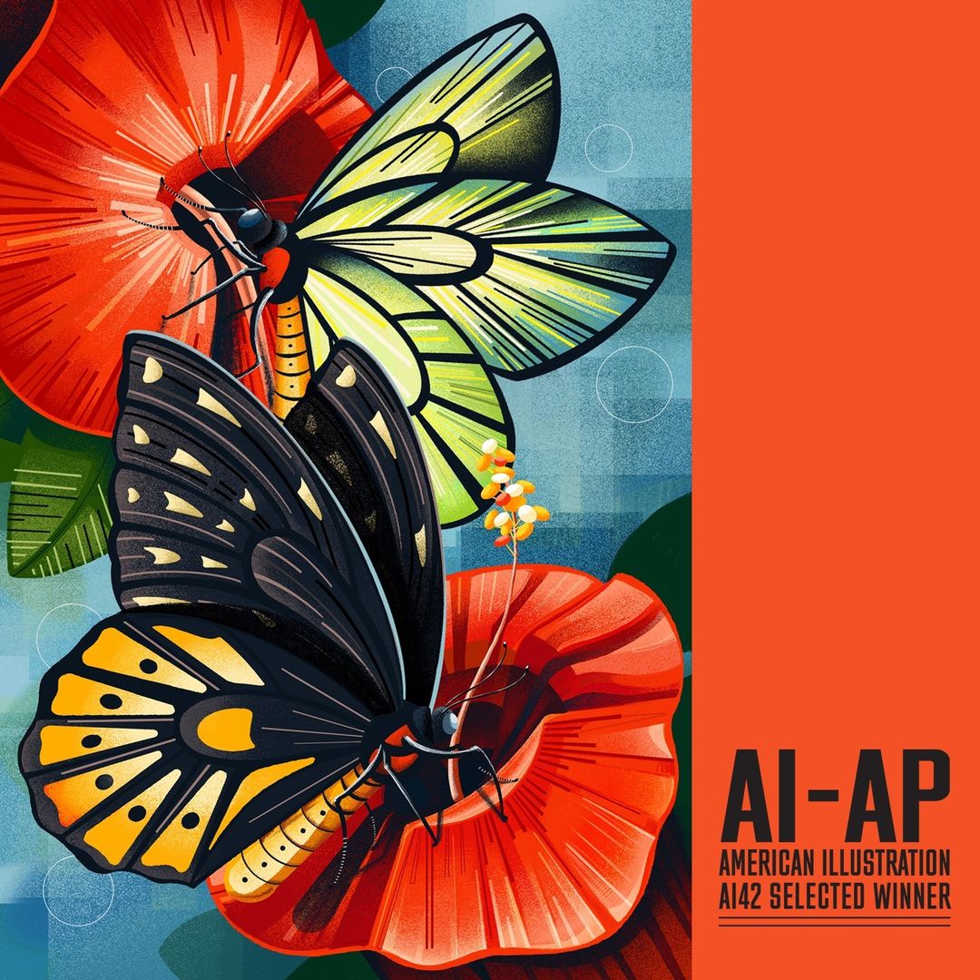 Theispot's tweet photo. Chiara Vercesi's illustration series for @Domestika has been selected to appear in the #AmericanIllustration #AI42!
Check out all the winners at https://t.co/UEaV5fuQEY. 🙌
#butterflies #natureart #naturebeauty #springhassprung #happyspring #springvibes https://t.co/4pbqe3YTzF