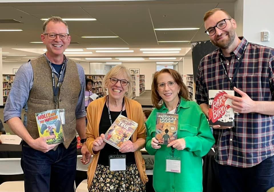 Erik Jon Slangerup (mainly updates) (@erikslangerup) on Twitter photo #OhioanaBookFestival was such a treat to have in person again.
And it appears #mglit writers come in 2 sizes: normal & freakishly tall 😆
Pic courtesy of <a href="/MPHaddix/">Margaret P. Haddix</a> #OhioanaBookFestival was such a treat to have in person again.
And it appears #mglit writers come in 2 sizes: normal & freakishly tall 😆
Pic courtesy of <a href="/MPHaddix/">Margaret P. Haddix</a>